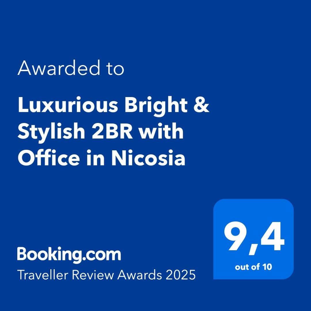 Luxurious Bright & Stylish 2Br With Office In Nicosia Apartment ภายนอก รูปภาพ